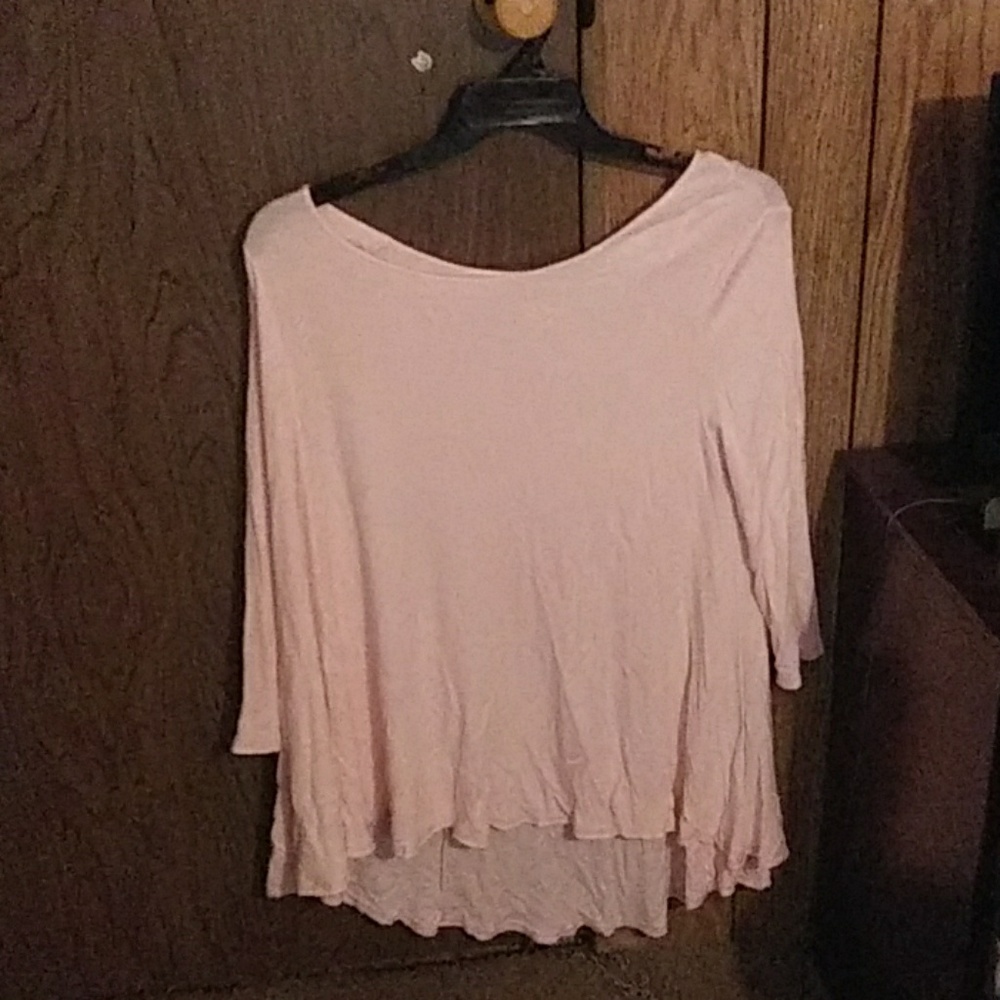 A light pink blouse
